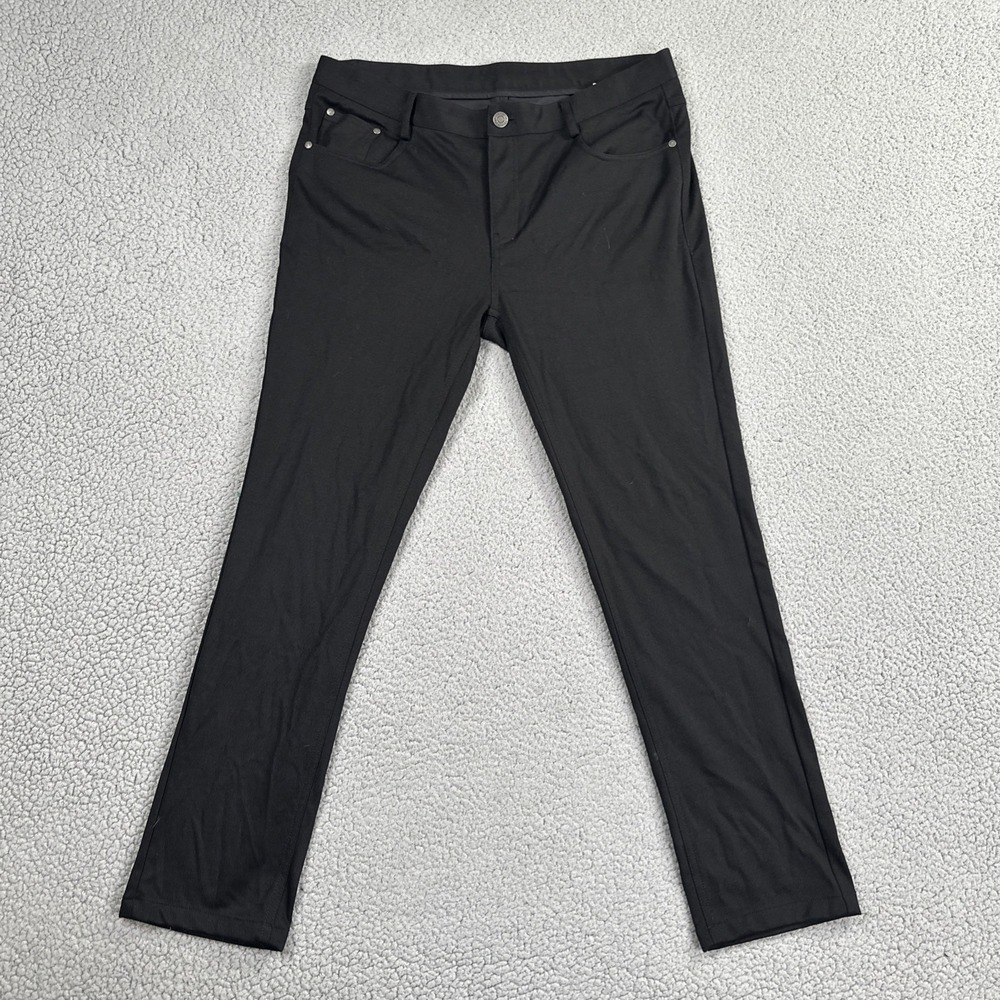 Paisley & Gray Slim Fit Pants‎ Men 36x30* Black Stretch 5-Pocket Chino